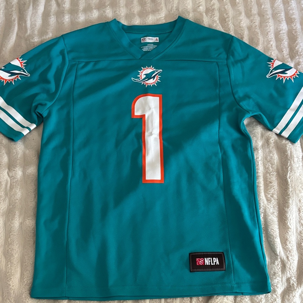 NFL Miami Dolphins Teal #1 Football Jersey